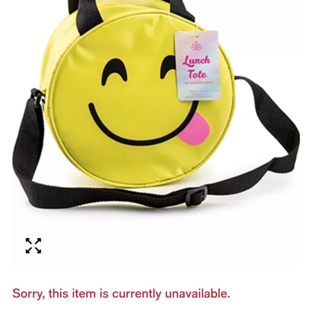 Samba New York Insulated Lunch Bag Tote Cooler Figural Smiley Face BNWT $ALE!